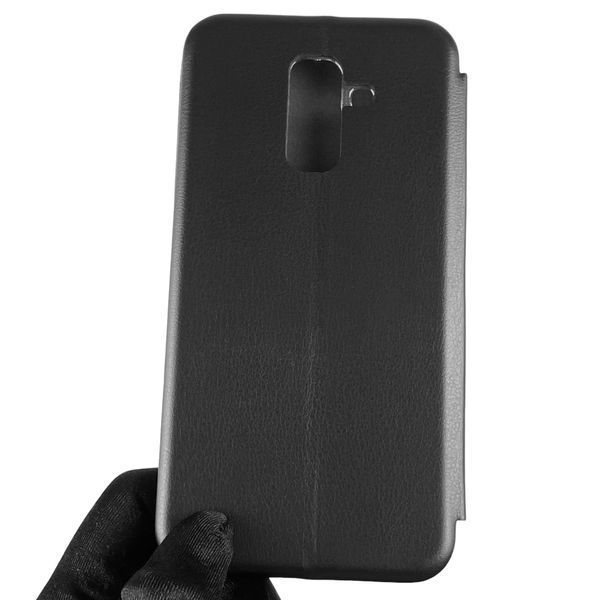 Чехол-книжка для Samsung Galaxy A6 Plus 2018 (SM-A605) с подставкой на самсунг а6 плюс черная 0011891 фото