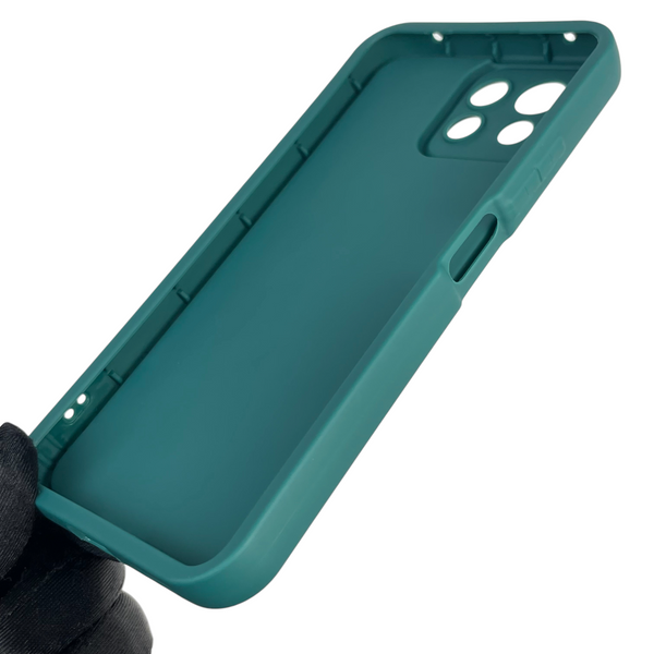 Чехол силиконовый Soft Touch с 3D принтом женским для Xiaomi Mi 11 Lite темно-зеленый (Полная защита камеры) 0042858 фото