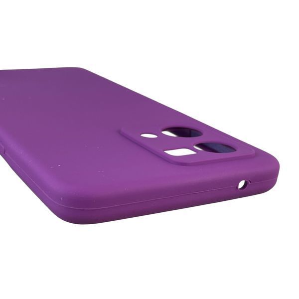 Чохол для Oppo Reno 7 4G силіконовий з мікрофіброю нековзний на оппо рено 7 4г фіолетовий 0031796 фото