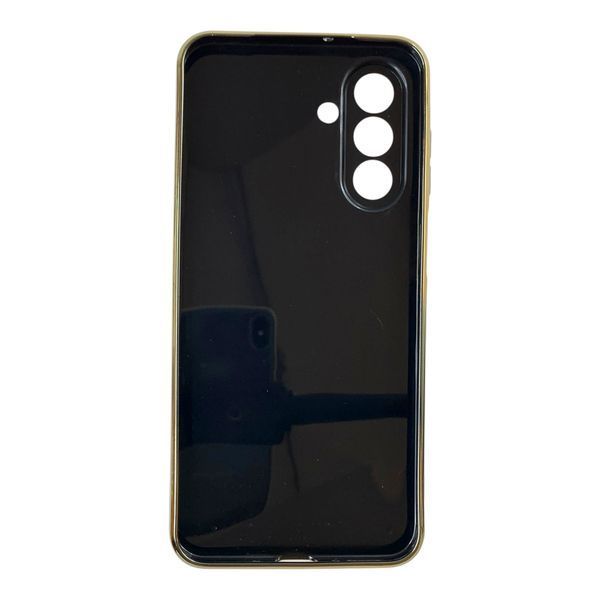 Чехол для Samsung Galaxy A26 (SM-A266) с принтом золотые бабочки с защитой камеры с золотой окантовкой 0059459 фото