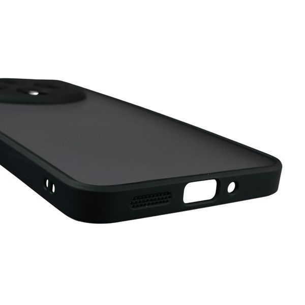 Чехол для Xiaomi Redmi 14C матовый с высокими бортами с защитой камеры на сяоми редми 14с чёрный 0013272 фото