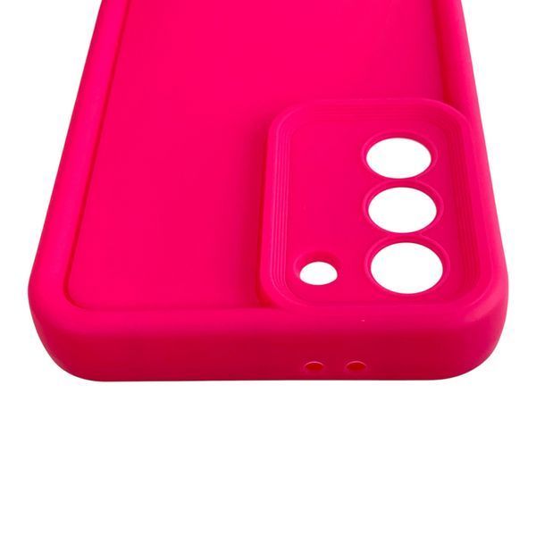 Чохол силіконовий Soft Touch для Samsung Galaxy S21 малиновий (Повний захист камери) 0054035 фото