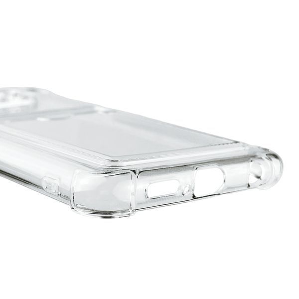 Чохол для Xiaomi Poco X3 Pro з бронь кутами з кишенею для візиток карток k-pop на сяомі поко X3 про прозорий 0013596 фото