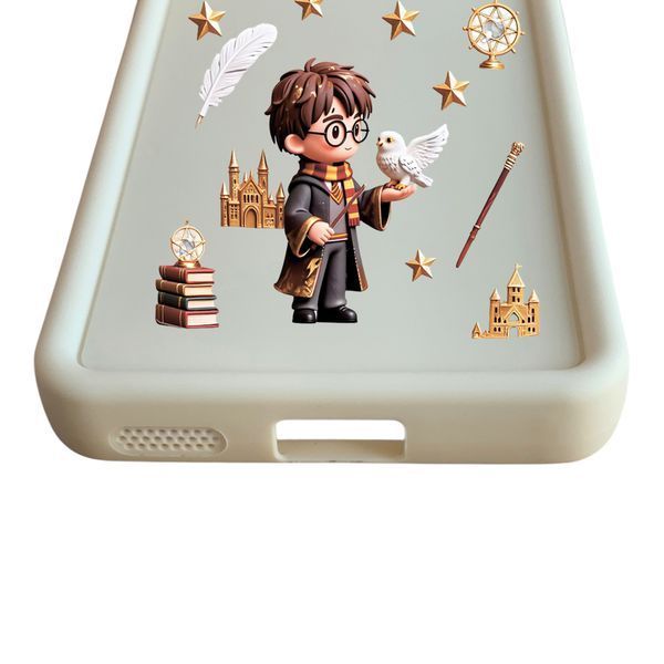 Чехол силиконовый Soft Touch с 3D принтом Гарри Поттер для Samsung Galaxy S24 Plus (SM-S926B) молочный (Полная защита камеры) 0075954 фото