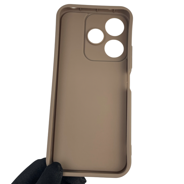 Чохол силіконовий Soft Touch з 3D принтом для Xiaomi Poco M6 4G коричневий (Повний захист камери) 0042183 фото