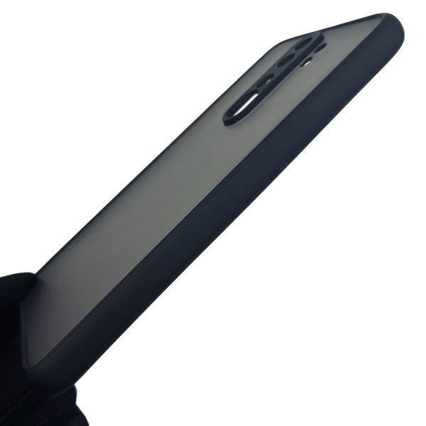 Чохол для Xiaomi Redmi Note 8 Pro протиударний матовий з високими бортами з захистом камери на сяомі редмі нот 8 про чорний 0000967 фото