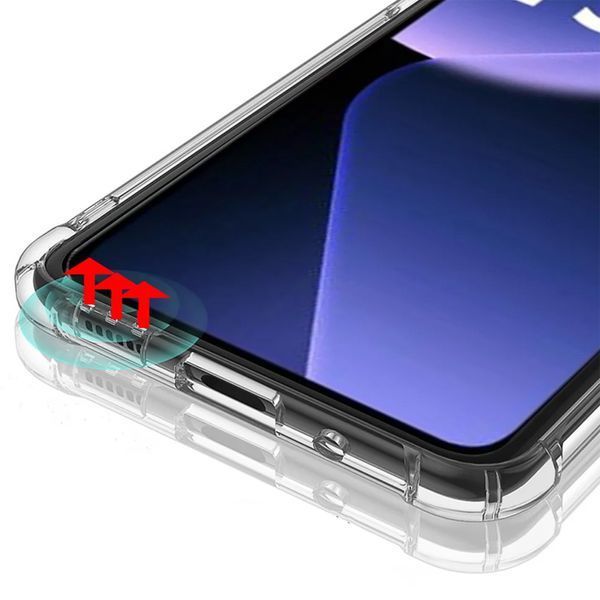 Противоударный чехол для Xiaomi 13T Pro прозрачный, усиленные углы с защитой камеры, TPU (сяоми 13т про) 0061674 фото