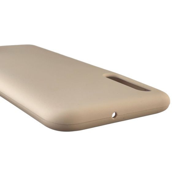 Чехол для Samsung Galaxy A50s (SM-A507F) силиконовый с микрофиброй нескользящий на самсунг а50с пудровый 0031992 фото