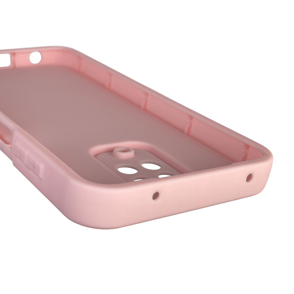 Чехол силиконовый Soft Touch с 3D принтом для Xiaomi Redmi Note 9s розовый (Полная защита камеры) 0042427 фото