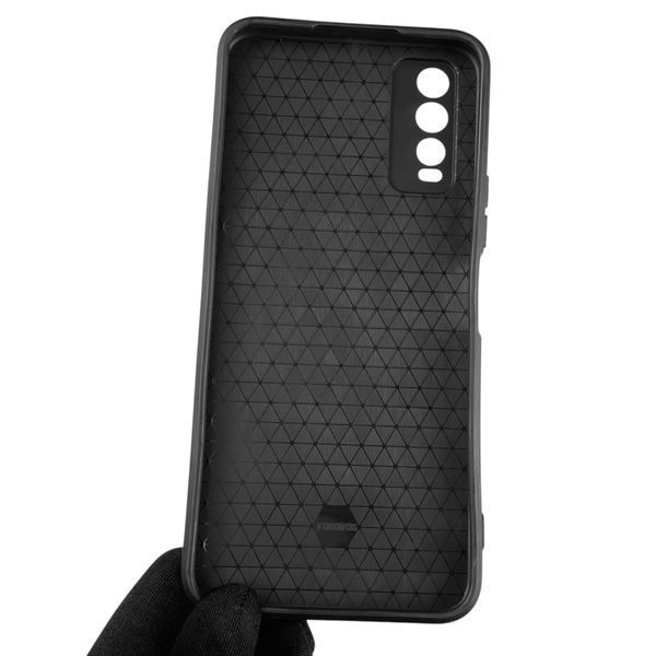 Чохол для Vivo Y20 броньований з кільцем-тримачем підставкою зі шторкою на віво у20 чорний rg1 0013492 фото