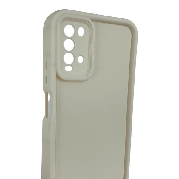 Чехол силиконовый Soft Touch для Xiaomi Poco M3 молочный (Полная защита камеры) 0053835 фото
