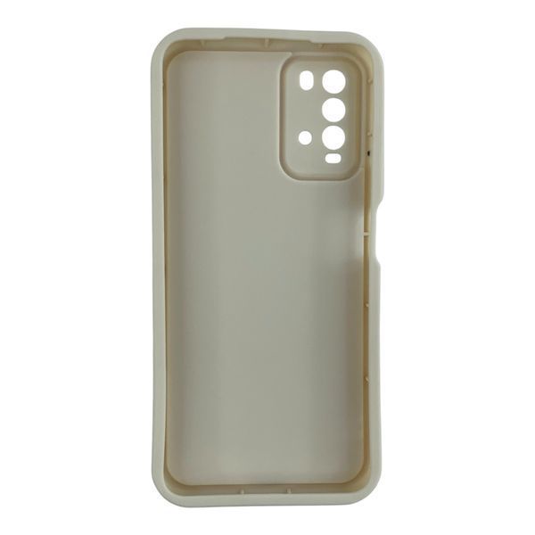 Чехол силиконовый Soft Touch для Xiaomi Poco M3 молочный (Полная защита камеры) 0053835 фото