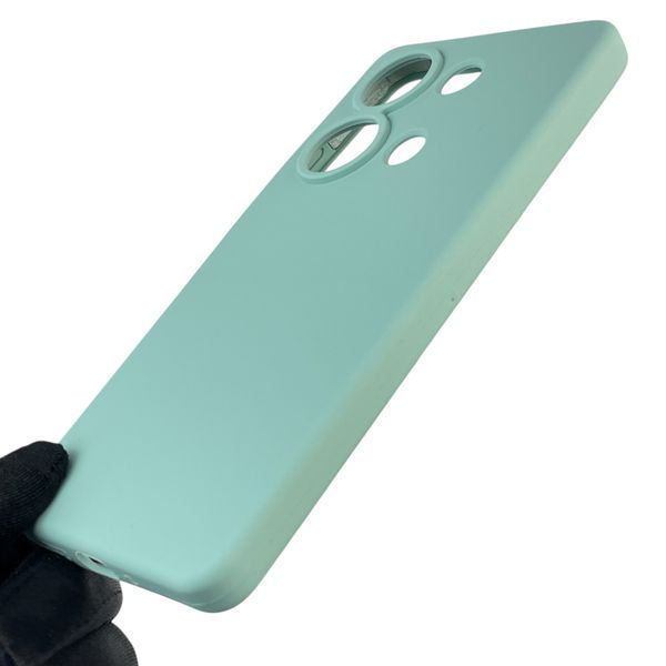 Чехол для Xiaomi POCO M6 Pro 4G силиконовый с микрофиброй нескользящий на сяоми поко м6 про 4г бирюзовый 0032513 фото