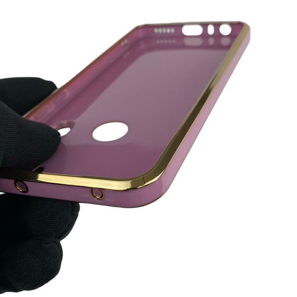 Чехол для Xiaomi Redmi Note 8T с защитой камеры с золотой окантовкой на редми нот 8т черничный gs1 0020047 фото