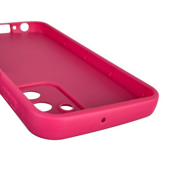 Чехол силиконовый оригинальный Soft Touch с 3D принтом смешного теда мишки для Samsung Galaxy M34 5G (SM-M346) малиновый (Полная защита камеры) 0048752 фото