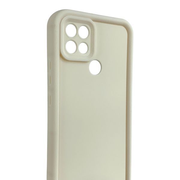 Чехол силиконовый Soft Touch для Oppo A15s молочный (Полная защита камеры) 0054306 фото