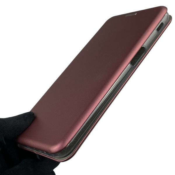Чехол-книжка для Samsung Galaxy J6 Plus 2018 (SM-J610) с подставкой на самсунг дж6 плюс бордовая 0011995 фото