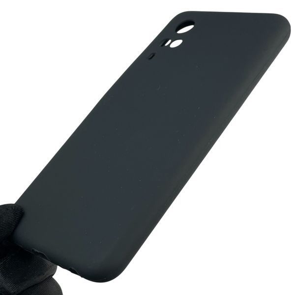 Чохол для Vivo Y31 силіконовий з мікрофіброю нековзний на віво у31 чорний 0032358 фото