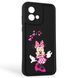 Чохол силіконовий Soft Touch з 3D принтом чарівна мінні маус для Motorola Moto G84 (PAYM0011RS) чорний (Повний захист камери) 0050241 фото 1