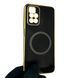 Чехол для Xiaomi Redmi 10 2022 с кольцом MagSafe с золотой окантовкой на сяоми редми 10 2022 черный gs1 0022065 фото 1