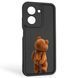 Чохол силіконовий оригінальний Soft Touch з 3D принтом кумедний тед ведмідик для Xiaomi Redmi A5 чорний (Повний захист камери) 0048952 фото 1