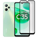 Защитное стекло МАТОВОЕ для телефона Realme C35 противоударное полноэкранное на реалми с35 черное 0039186 фото 1