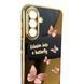 Чехол для Samsung Galaxy A26 (SM-A266) с принтом золотые бабочки с защитой камеры с золотой окантовкой 0059459 фото 3