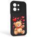 Чехол силиконовый Soft Touch с 3D принтом милый мишка для Xiaomi Redmi 15C EU черный (Полная защита камеры) 0044855 фото 1