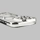 Чехол для Apple iPhone 15 Pro с серебряной окантовкой с карманом для карт на айфон 15 про серебряный 0013024 фото 5