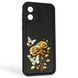 Чехол силиконовый Soft Touch с 3D принтом женским для Motorola Moto E13 (PAXT0034) черный (Полная защита камеры) 0042478 фото 1