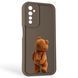 Чохол силіконовий Soft Touch з 3D принтом кумедний тед ведмідик для Realme 6 коричневий (Повний захист камери) 0049160 фото 1