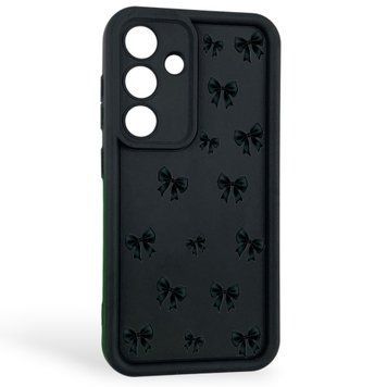 Чохол силіконовий Soft Touch з 3D принтом для Samsung Galaxy S25 чорний (Повний захист камери) 0057782 фото