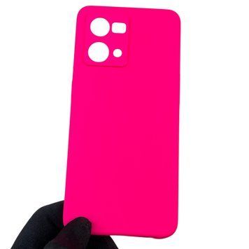 Чохол для Oppo Reno 7 4G силіконовий з мікрофіброю нековзний на оппо рено 7 4г малиновий 0031797 фото