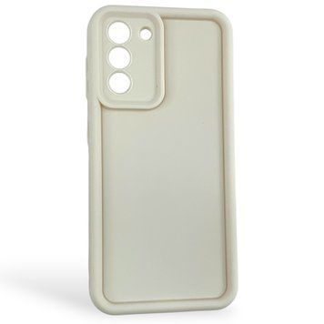 Чехол силиконовый Soft Touch для Samsung Galaxy S21 молочный (Полная защита камеры) 0054036 фото