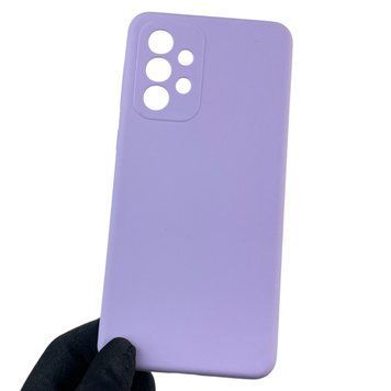 Чехол для Samsung Galaxy A33 5G (SM-A336) силиконовый с микрофиброй нескользящий на самсунг а33 5г сиреневый 0031928 фото
