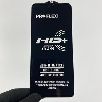 Захисне скло 6D OG для телефона Xiaomi POCO M3 протиударне повноекранне на сяомі поко м3 чорне 0000804 фото