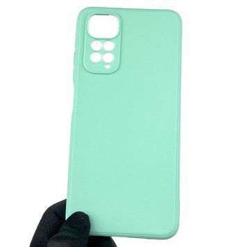 Чехол для Xiaomi Redmi Note 11s с квадратными гранями с защитой камеры на сяоми редми нот 11с мятный 0012797 фото