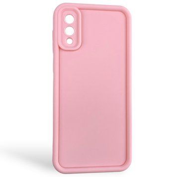 Чехол силиконовый Soft Touch для Samsung Galaxy A02 розовый (Полная защита камеры) 0053936 фото