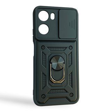 Чохол із шторкою камери для Xiaomi Redmi 15A 5G чорний (кільце-тримач, протиударний) 0062478 фото