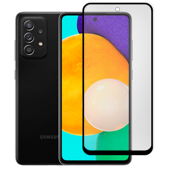 Захисне скло МАТОВЕ для телефона Samsung Galaxy A52 4G (SM-A525) протиударне повноекранне на самсунг а52 4г чорне 0039234 фото