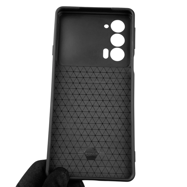 Чехол для Motorola Edge 20 бронированный с кольцом со шторкой на моторола едж 20 чёрный rg1 0015628 фото