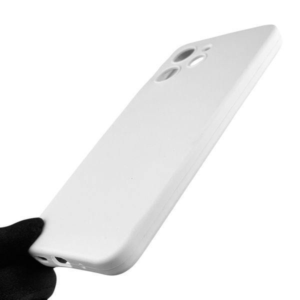 Чехол для Xiaomi Redmi 12 4G силиконовый с микрофиброй нескользящий на сяоми редми 12 4г белый 0032573 фото