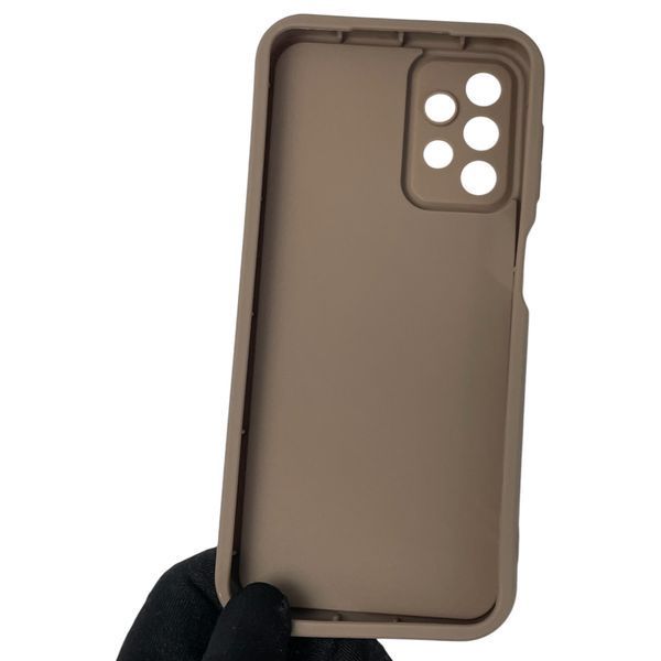 Чехол силиконовый Soft Touch с 3D принтом мема сибу для Samsung Galaxy A13 4G (SM-A135F) коричневый (Полная защита камеры) 0048075 фото