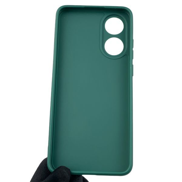 Чехол для OPPO A78 4G с квадратными гранями с защитой камеры на оппо а78 4г зелёный 0012445 фото