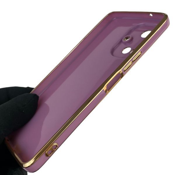 Чехол для Tecno Camon 19 Pro CI8n с кольцом MagSafe с золотой окантовкой на техно камон 19 про черничный gs1 0022862 фото