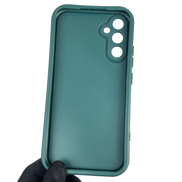 Чохол силіконовий оригінальний Soft Touch з 3D принтом милий ведмедик для Samsung Galaxy A34 5G (SM-A346E) темно-зелений (Повний захист камери) 0043487 фото