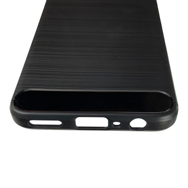 Чехол для телефона Realme 11 4G карбоновый противоударный с высокими бортами черный 0052067 фото