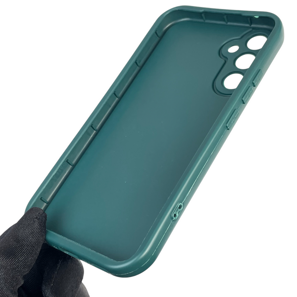 Чохол силіконовий оригінальний Soft Touch з 3D принтом милий ведмедик для Samsung Galaxy A34 5G (SM-A346E) темно-зелений (Повний захист камери) 0043487 фото