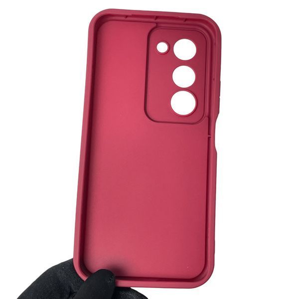 Чехол силиконовый Soft Touch с 3D принтом злой котик для Xiaomi Redmi 15 5G Global бордовый (Полная защита камеры) 0047044 фото