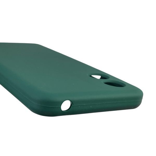 Чехол для Motorola Moto E13 (PAXT0034) силиконовый с микрофиброй нескользящий на моторола е13 зеленый 0031683 фото